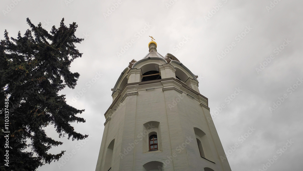 Wall mural Nizhny Novgorod, Russia. Bell tower of the Transfiguration Cathedral. Territory of the Nizhny Novgorod Kremlin