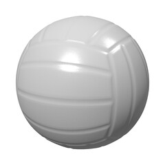 White Volleyball isolated on transparent background