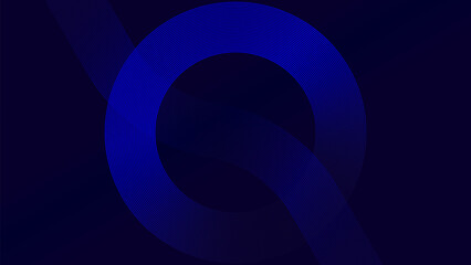 Abstract Blue Concentric Circles on Dark Background – Minimalist Geometric Art for Modern Tech, Web Design, and Digital Projects