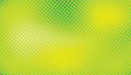 Comic yellow and green background with halftone gradient in pop art retro style. halftone dotted background. dots pop art comics background