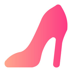 high heels gradient icon