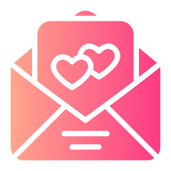 wedding invitation gradient icon