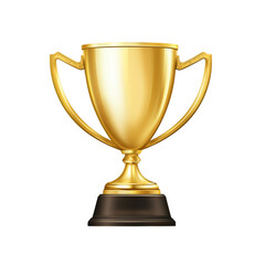 Gold Trophy Cup  Winner Award  Achievement Prize  Success Symbol