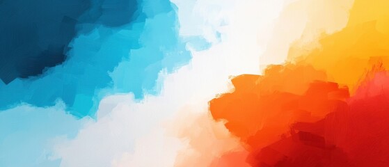 Obraz premium Abstract Colorful Background with Blue, Orange, and Yellow Hues