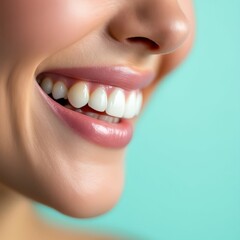 Obraz premium Woman smile. Teeth whitening. Dental care.