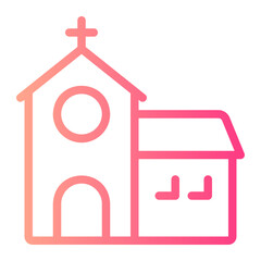 church gradient icon