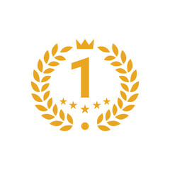 first number place golden crown design template