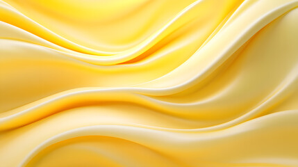Creamy Yellow Wallpaper Design Interior Space Textured Background Soft Lighting Aesthetic Appeal with Ice Cream Inspiration