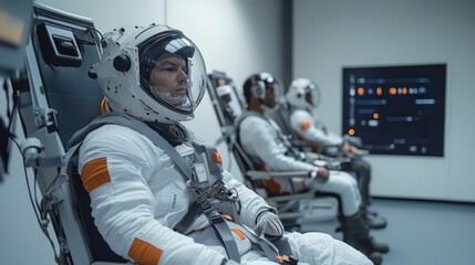 Astronauts undergoing training for future space missions