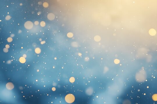 New year and Christmas celebration blue and golden glittering on abstract background and  defocused Bokeh Lights with blank space for text illustration.