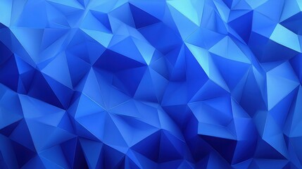 Obraz premium Abstract Blue Low Polygonal Background Texture
