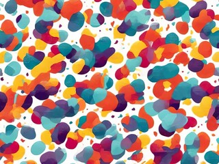 pattern with colorful shapes