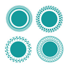 Ornamental luxury mandala pattern set design