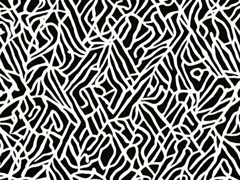 black and white seamless pattern