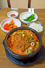 Kimchi chigae soup, Traditonal korean cuisine.