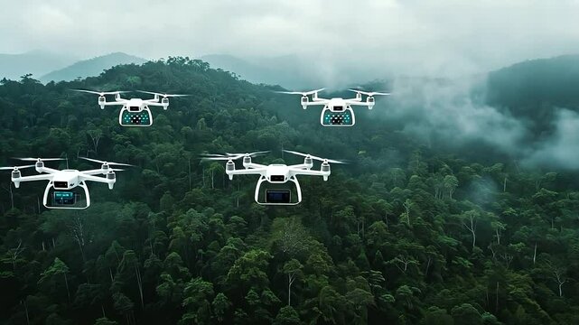 1_AI Drones Monitoring Forest for Illegal Logging Prevention