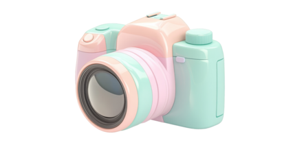 3d camera with transparent background photography digital art studio view lens innovation