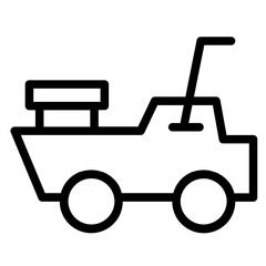 Land Landscape Machine Line Icon