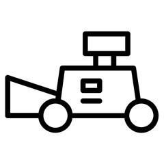 Land Landscape Machine Line Icon