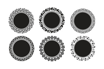 Ornamental luxury mandala pattern set design
