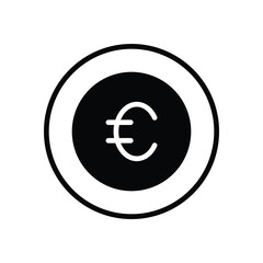 Euro icons set vector stock illustration