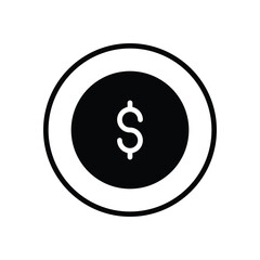 Dollar icons set vector stock illustration