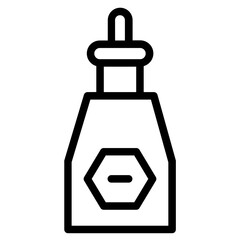 Drink Ketchup Bottle Line Icon