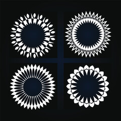 Fototapeta premium Ornamental luxury mandala pattern set design