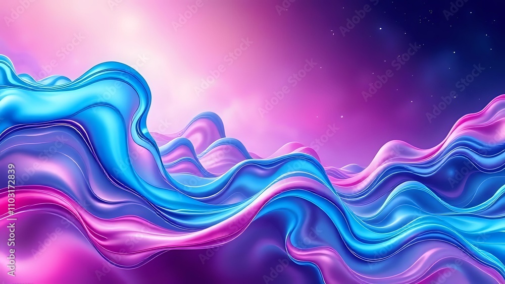 Poster abstract background with waves