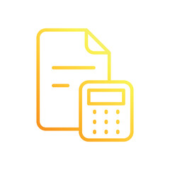 Accounting icons set vector stock illustration