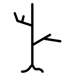 Branch Camping Tree Line Icon