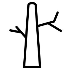Branch Camping Tree Line Icon