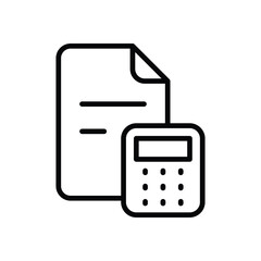 Accounting icons set vector stock illustration