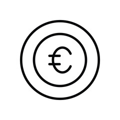 Euro icons set vector stock illustration