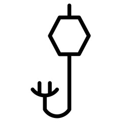 Diver Diving Goggles Line Icon