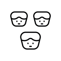Teamwork icons set vector stock illustration