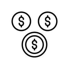 Funding icons set vector stock illustration