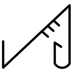Fishing Hobby Hook Line Icon