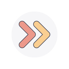 Next Arrow vector icon stock illustration