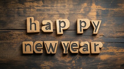Fototapeta premium Happy New Year Celebration with Copy Space