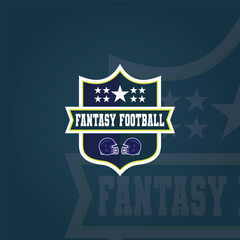 Fantasy Football Logo suitable for american football team logo or icon football of america