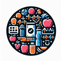 Obraz premium fitness icon