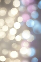 Obraz premium A mesmerizing blur of soft, colorful bokeh lights in pastel shades.