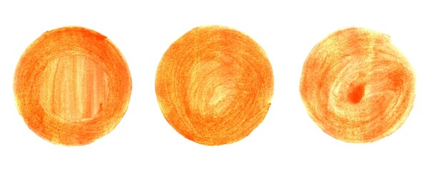 Wasserfarbe Kreise in orange