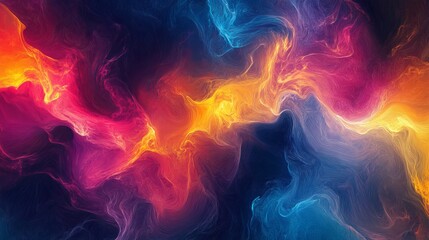 Fototapeta premium Vibrant abstract background featuring dynamic color gradients and textured geometric patterns for creative design projects