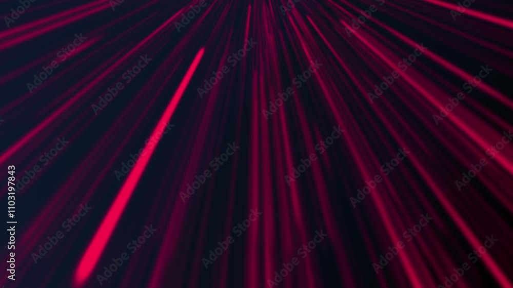 Poster vibrant red abstract neon light trails with dynamic energy patterns