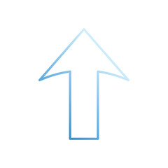 Arrow Up vector icon stock illustration