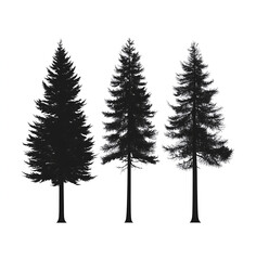 Fototapeta premium silhouettes of trees