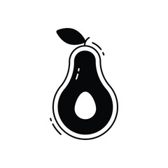 Avocado vector icon