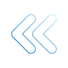 Obraz premium Back Arrow vector icon stock illustration